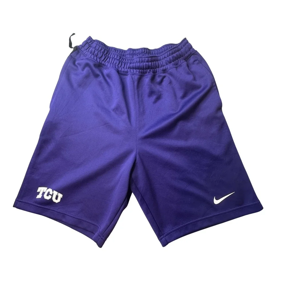TCU Horned Frogs Nike Shorts Mens M Purple Dri-FIT CQ1387-566 Athletic Training